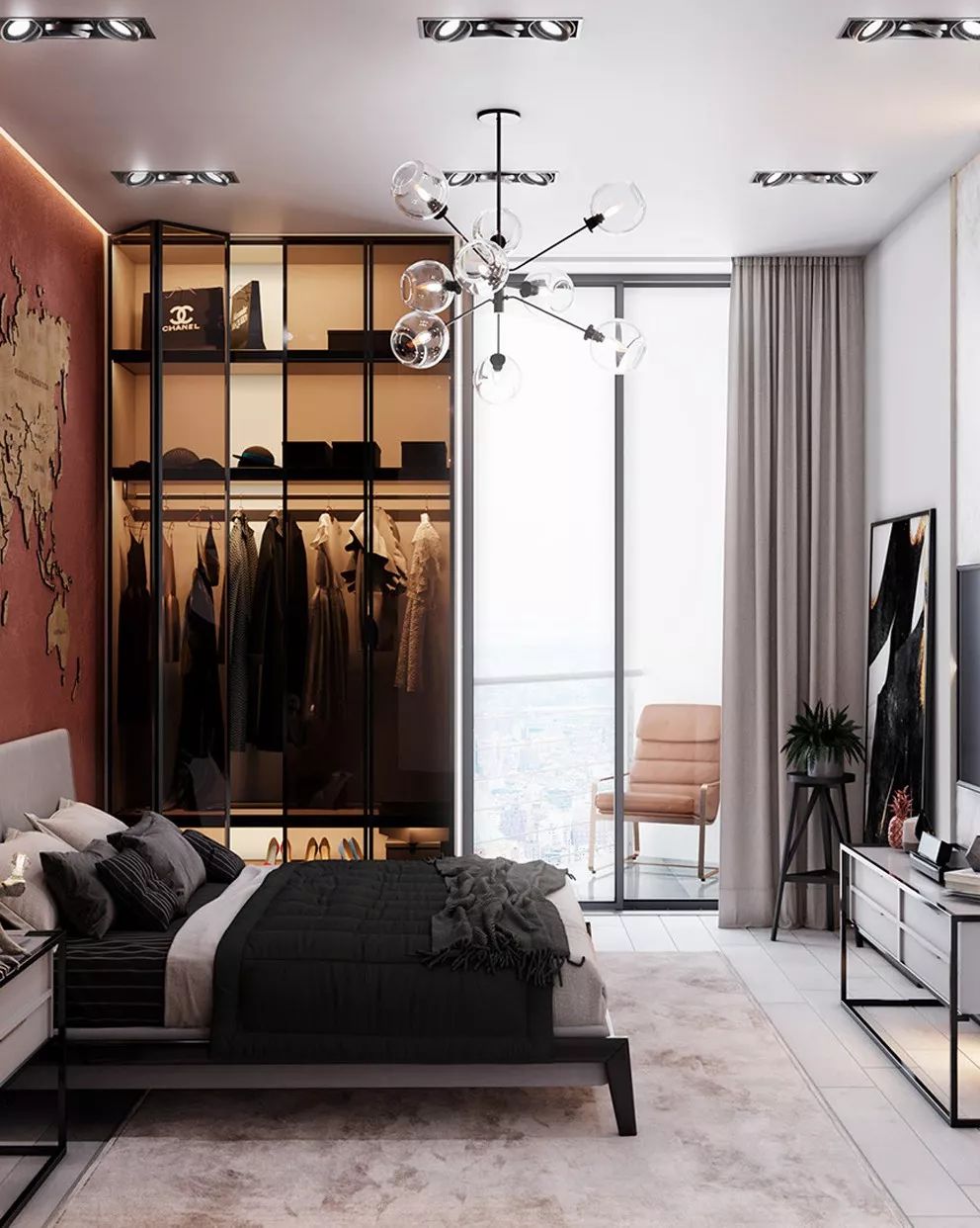 105m²现代奢华,诠释生活格调