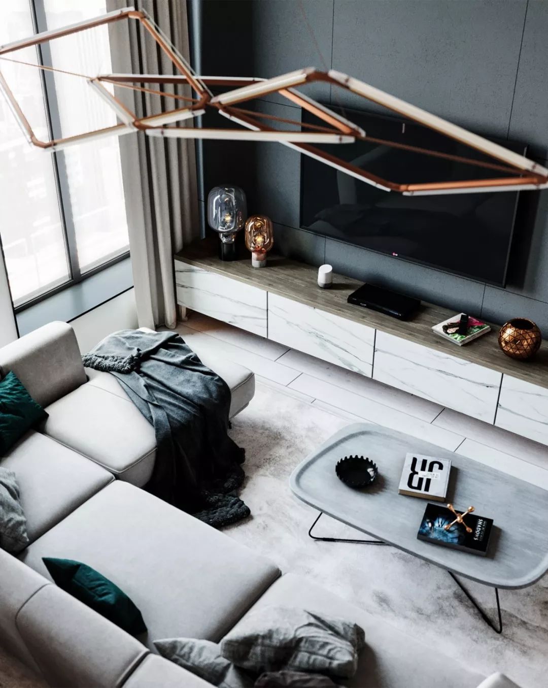 105m²现代奢华,诠释生活格调