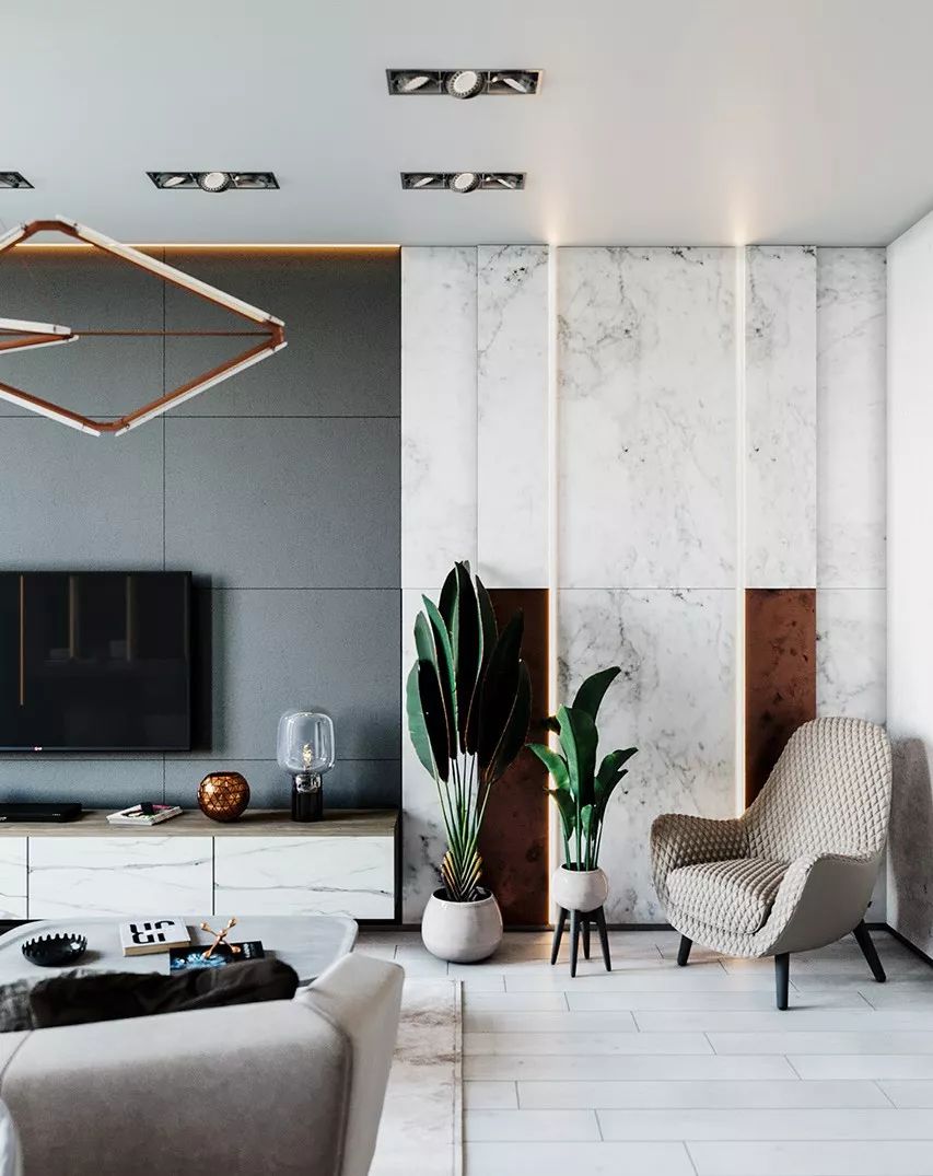 105m²现代奢华,诠释生活格调