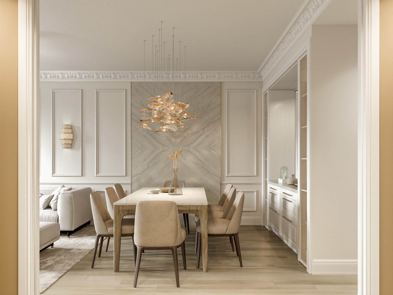 贵阳富力华庭125㎡展现极简和轻奢的碰撞