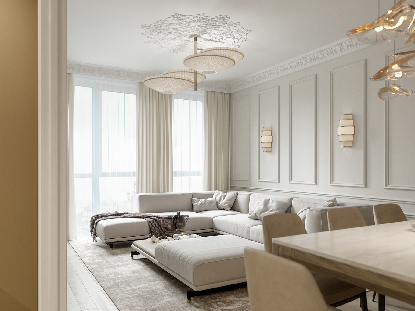 贵阳富力华庭125㎡展现极简和轻奢的碰撞