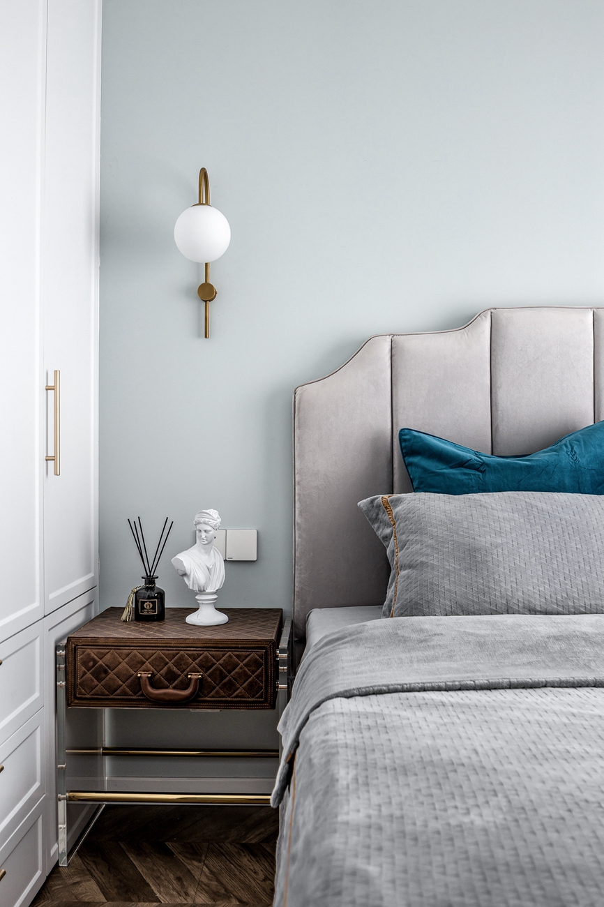 贵阳天一子衿府125㎡复古绿三居室