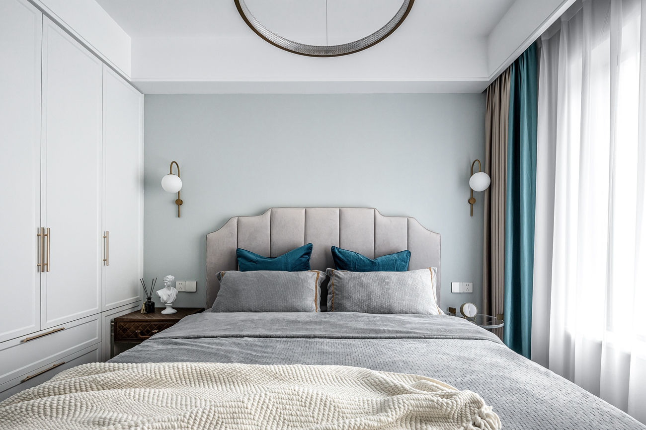 贵阳天一子衿府125㎡复古绿三居室