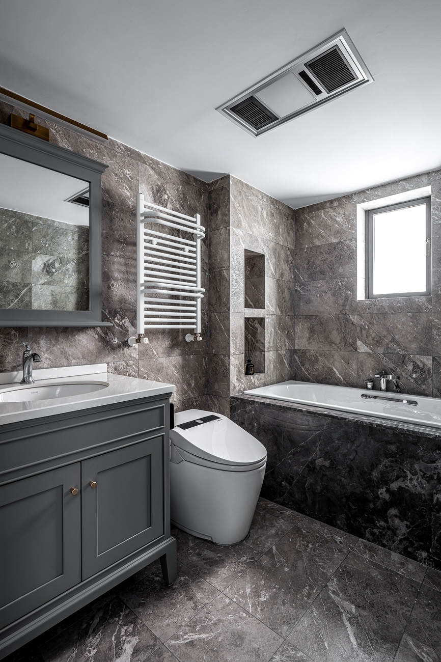 贵阳天一子衿府125㎡复古绿三居室