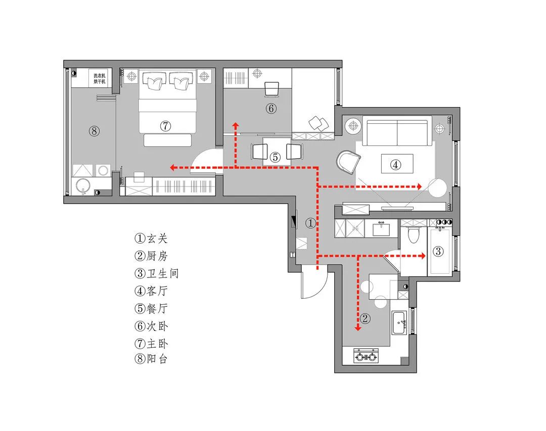 贵阳金地云麓一号80㎡程序员的家，简单自然的舒适