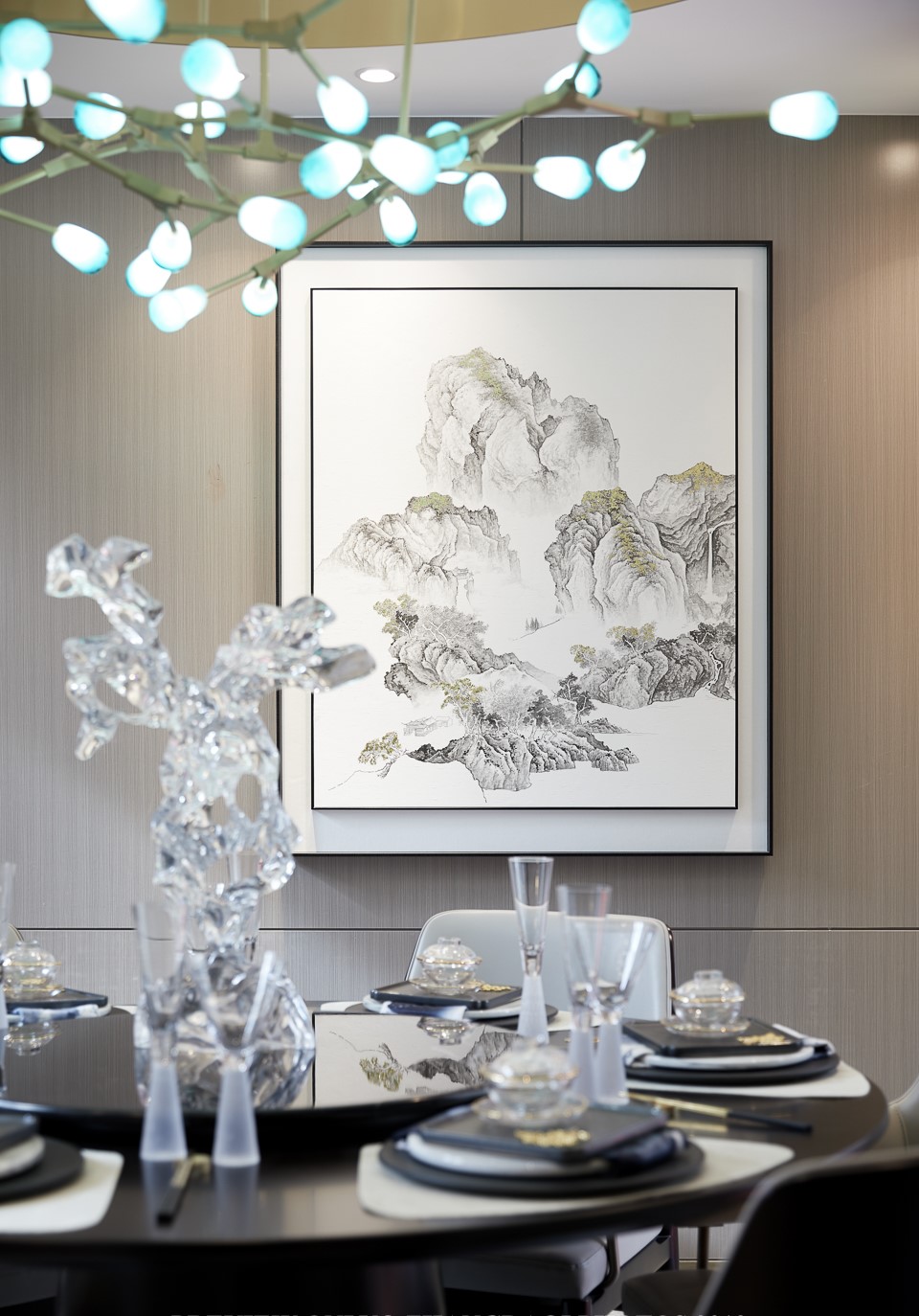 贵阳中铁国际生态城云栖谷290㎡中式居所,充满古典情愫