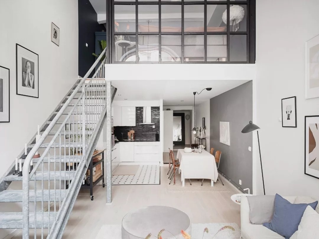 贵阳花果园loft公寓80㎡典型北欧风,清新而优雅