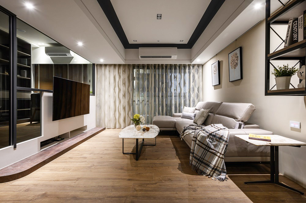 贵阳花香上海城80m²暖色系住宅,简约而精致的北欧风