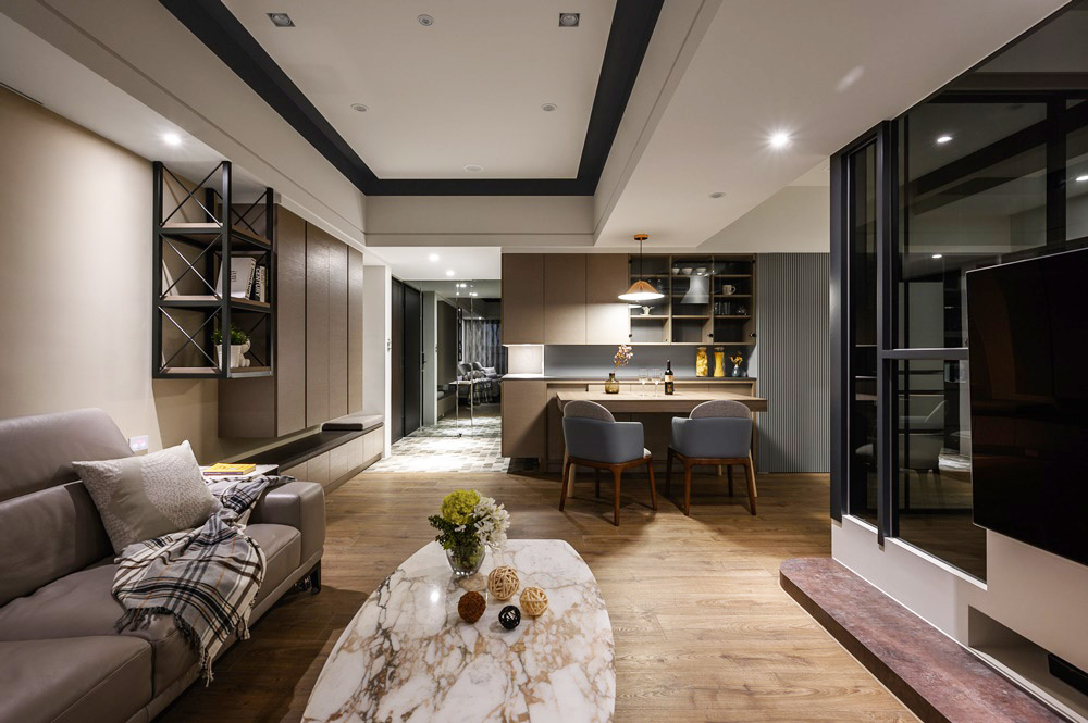 贵阳花香上海城80m²暖色系住宅，简约而精致的北欧风