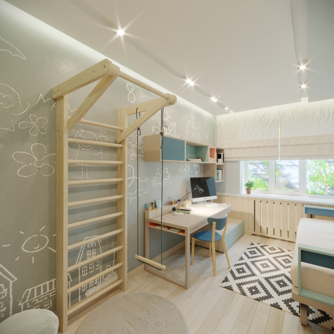 贵阳时代新居86㎡现代简约住宅，别具一格的粉