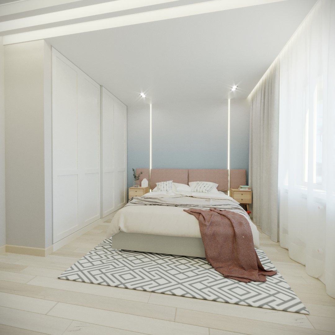 贵阳时代新居86㎡现代简约住宅，别具一格的粉