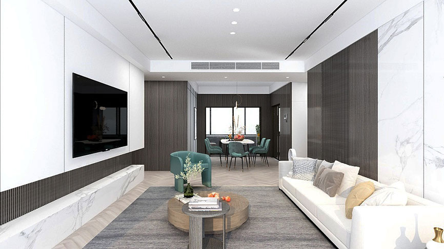 贵阳美的国宾府150㎡，质感现代住宅，演绎生活乐章