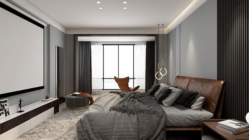 贵阳美的国宾府150㎡，质感现代住宅，演绎生活乐章