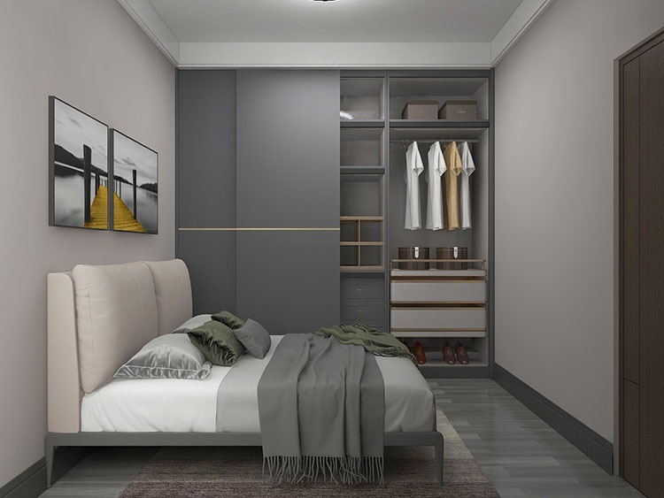 贵阳优品新城三室99㎡黑灰现代混搭