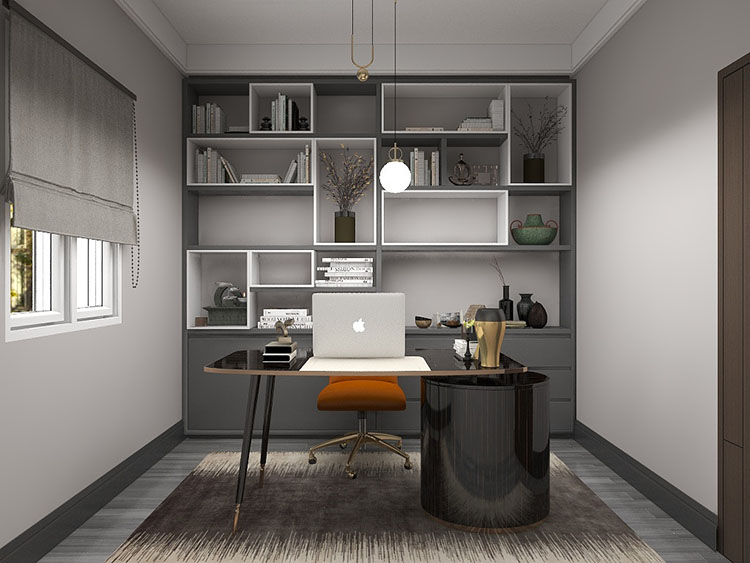 贵阳优品新城三室99㎡黑灰现代混搭