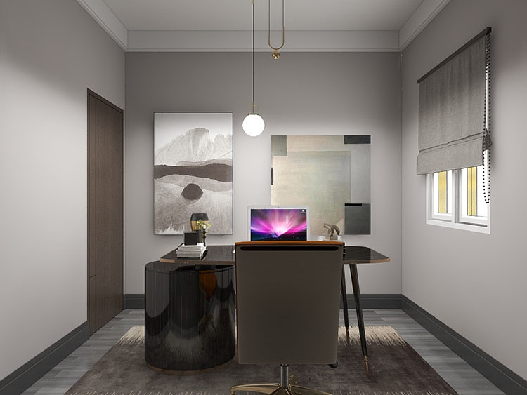 贵阳优品新城三室99㎡黑灰现代混搭